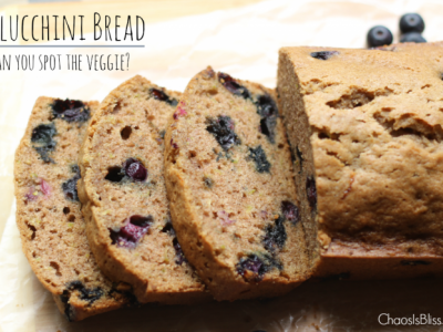 A zucchini recipe never tasted sweeter! A zucchini bread recipe made even more delicious with fresh blueberries, we call it Blucchini Bread.