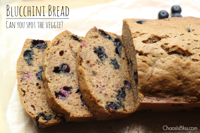 A zucchini recipe never tasted sweeter! A zucchini bread recipe made even more delicious with fresh blueberries, we call it Blucchini Bread.