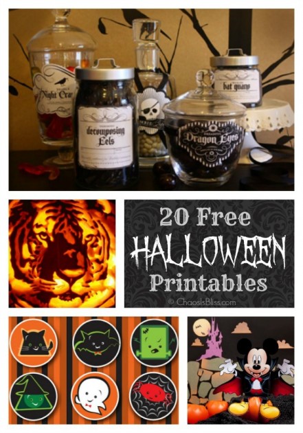 20 FREE Halloween Printables