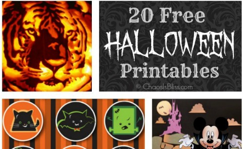 20 Free Halloween Printables