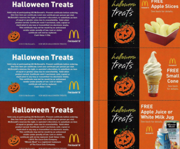 McDonalds Halloween coupons