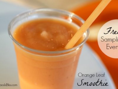 Orange Leaf free smoothie sampling