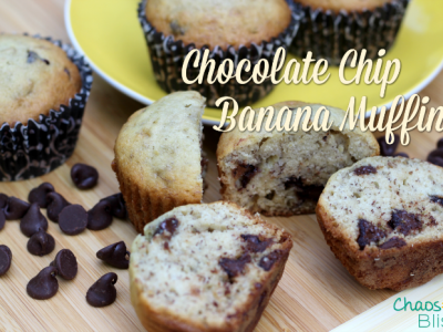 Need to use overripe bananas? Here's an easy Chocolate Chip Banana Muffins recipe your family will love!