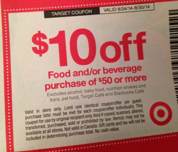 Target coupon