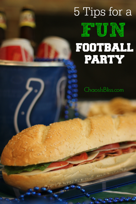 Have a fun football party with this Mega Italian Sub recipe!