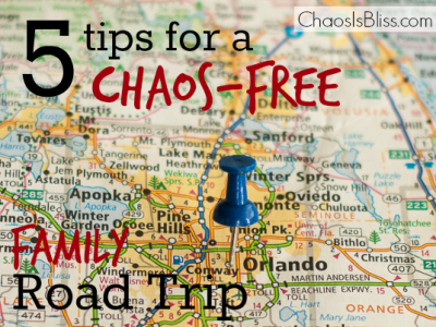 Driving on a family vacation doesn't have to be stressful! Here are 5 tips for a chaos-free family road trip.