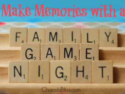 Make memories with a fun family game night! Easy tips to have a family game night, and including grandparents!