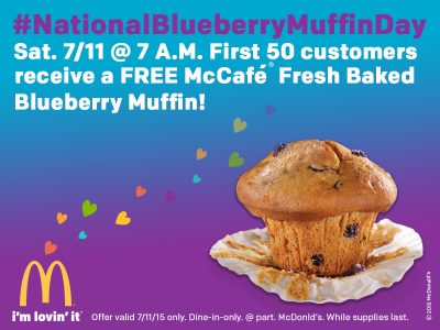 National Free Blueberry Muffin Day