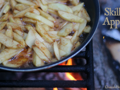 The easy camping recipe you can't leave home without! Campfire Skillet Apples, an apple recipe you can make on the stove or over a fire.