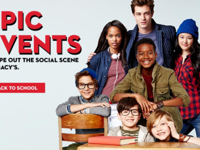 Macy's Back-to-School Shopping Party events around the country.