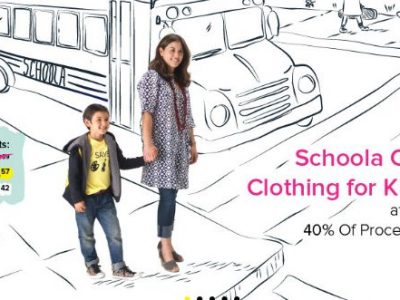 Shop at Schoola and 40% is donated to your local schools.