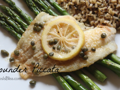 A twist on a traditional chicken piccata is this fish piccata recipe, using flounder. It's a healthy recipe with lemon and capers.