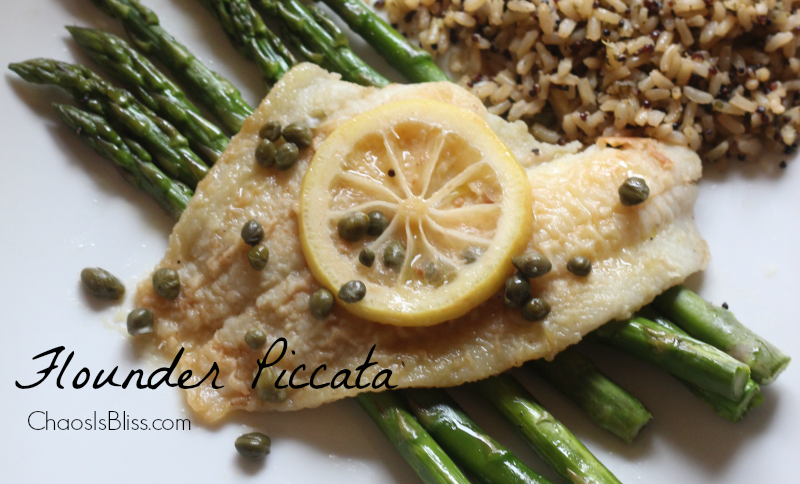 A twist on a traditional chicken piccata is this fish piccata recipe, using flounder. It's a healthy recipe with lemon and capers.