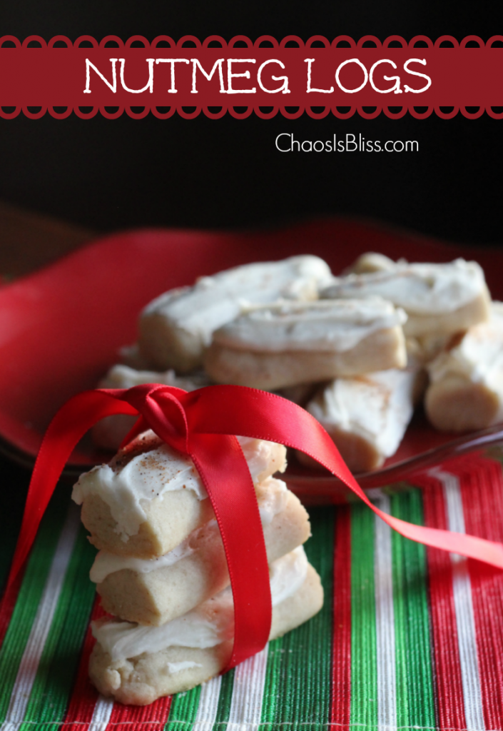 Nutmeg Logs Christmas Cookie Recipe