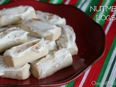 Heading to a Christmas cookie exchange? My favorite Christmas cookie growing up, were these Nutmeg Logs, easy to make and so yummy!