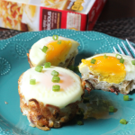 These Breakfast Egg Nests are a great breakfast recipe using hash browns, and they're fun for kids!