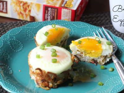 These Breakfast Egg Nests are a great breakfast recipe using hash browns, and they're fun for kids!