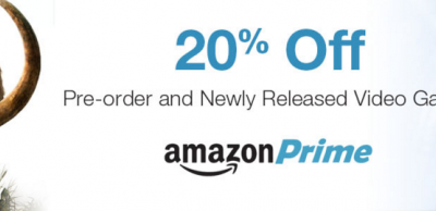 New Amazon Prime perk, save 20% on video game preorders.