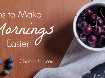 Are your mornings with kids hectic? Here are 5 tips to make your mornings easier!