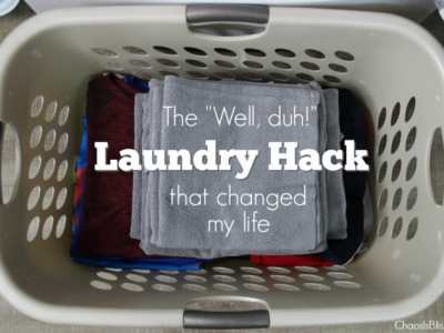 A "well, duh!" moment after I figured out this laundry hack that now saves my time and sanity.