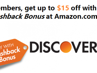 Amazon Discover cash back