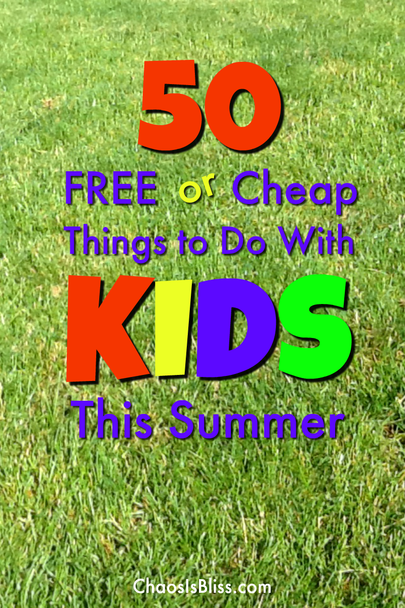 Your kids will not be bored with these ideas of free or cheap things to do with kids this summer!