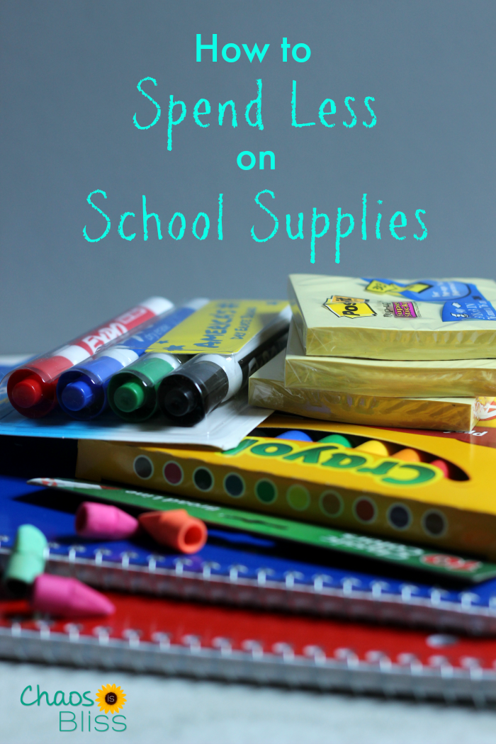 Follow these money saving tips and learn how to spend less on school supplies!