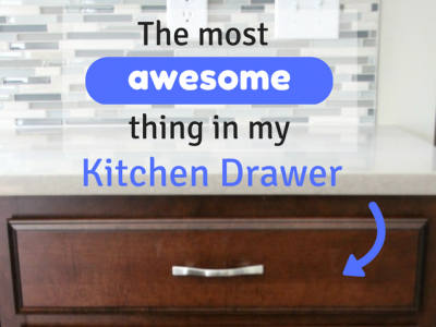 After our kitchen remodel, it was time to tackle kitchen organizing, starting with my silverware drawer!