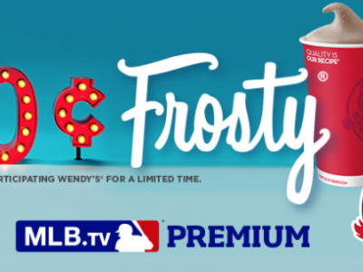 Wendy's 50 cent Frosty and MLB.tv