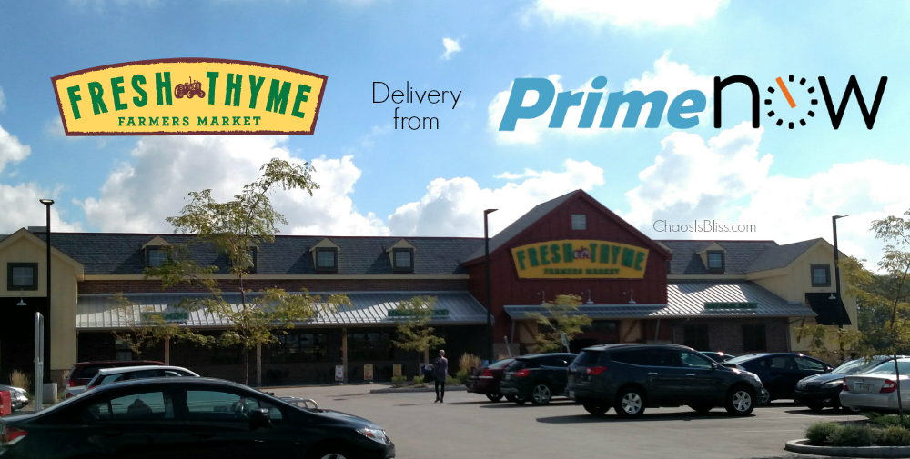 Now, you can get Fresh Thyme Farmers Market delivered to your home from Amazon Prime Now!