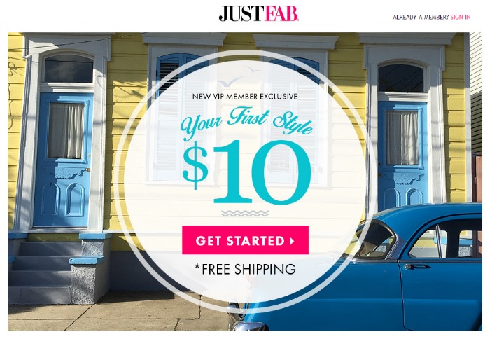 JustFab welcome offer