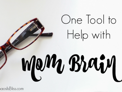 I totally have "mom brain", and found this to be one tool that helps me survive!