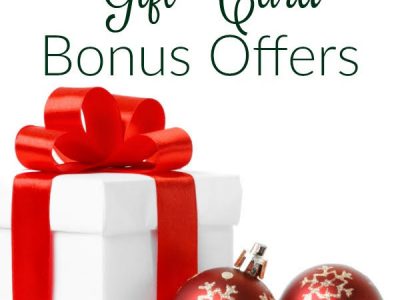 Here's a huge list of Holiday Gift Card Bonus Offers that you don't even have to wait until Christmas to take advantage of!