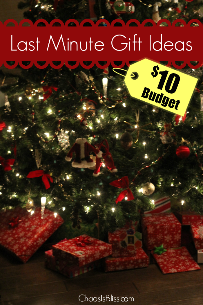 Christmas is just days away, and if you're struggling with finding the time or the budget for last minute Christmas gifts to fill in the gaps, I have a few ideas that will fit within a $10 budget, and can be under the tree in time.