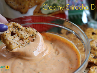 Spice up your playoff game party with this Creamy Sriracha Dip recipe, perfect for fresh veggies, potato chips and pretzels!