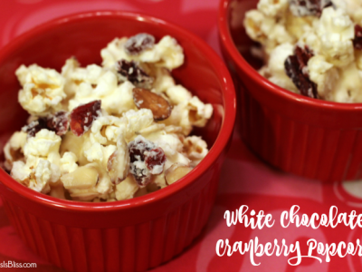 Looking for an easy salty-sweet snack mix? Try this White Chocolate Cranberry Popcorn recipe.