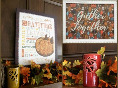 Fall Mantel Decor, how to style a mantel for Fall