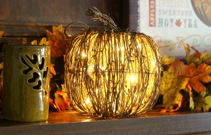 Fall mantel decor; how to style a mantel for fall