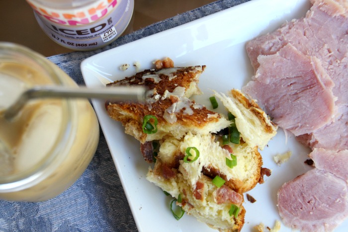 Savory Bacon and Cheddar French Toast Bake will be your go-to easy brunch recipe when you have a pitch-in, and it's also delicious as a side for dinner!