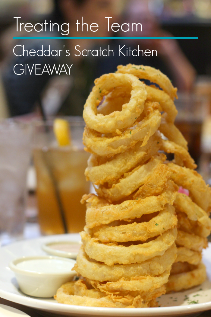 Enter to win a $100 Cheddar's Scratch Kitchen gift card and prize pack!