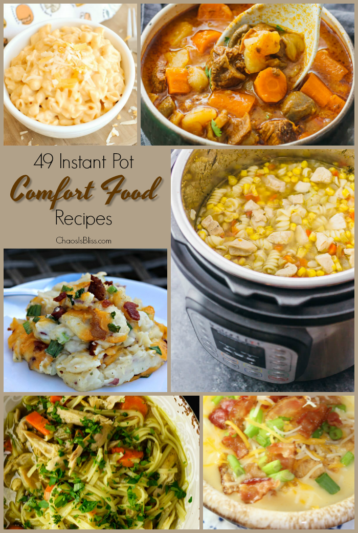 Warm, hearty and perfect for this season ... Instant Pot comfort food recipes for soups and stews, beef, chicken pork and more in your Instant Pot!