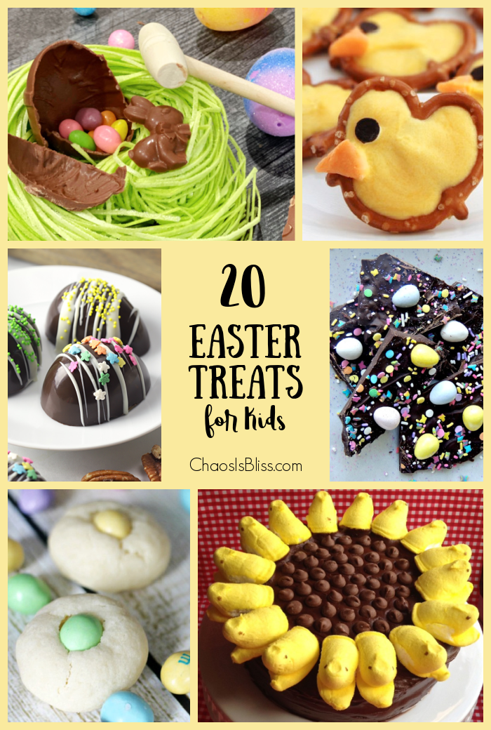 Enjoy these easy to make, 20 Easter treats for kids including Easter cookies, Peeps recipes and more ways to enjoy Spring with fun treats!