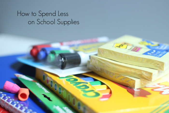 How to spend less on school supplies