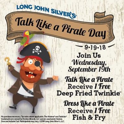 LJS Talk Like a Pirate Free Deep Fried Twinkie