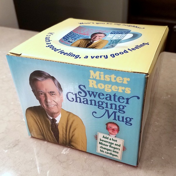 Mister Rogers Sweater Changing Mug gift box
