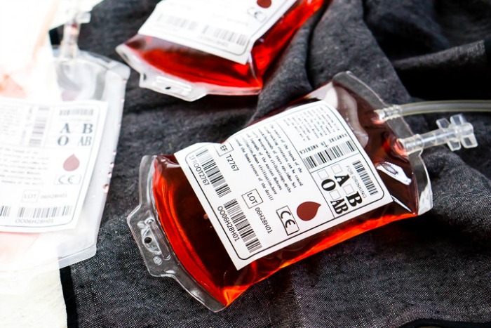 Blood bag cocktail