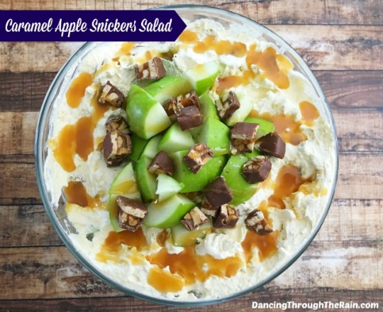 Caramel Apples Snickers Salad