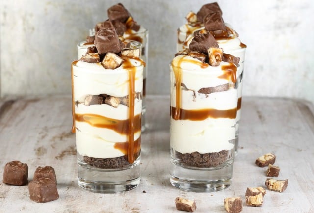 No Bake Snickers Cheesecake