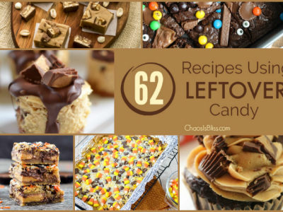 It's a hard thing to even imagine having leftover candy, but if you find yourself in that most difficult predicament, here are 62 recipes for leftover candy that are sure to provide the solution! 