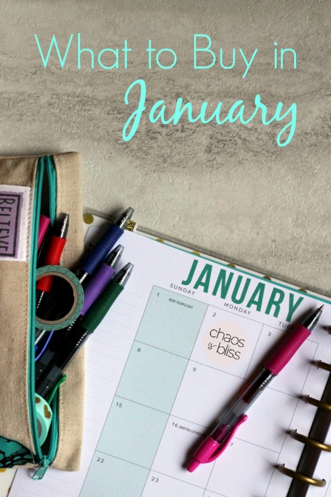What to Buy in January in Order to Spend Less